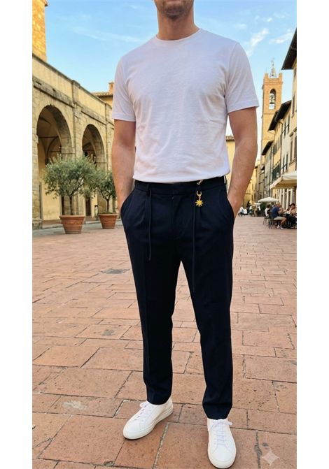 Pantalone Manuel Ritz in cotone stretch MANUEL RITZ | Pantaloni | 3832P1688MC 25327289